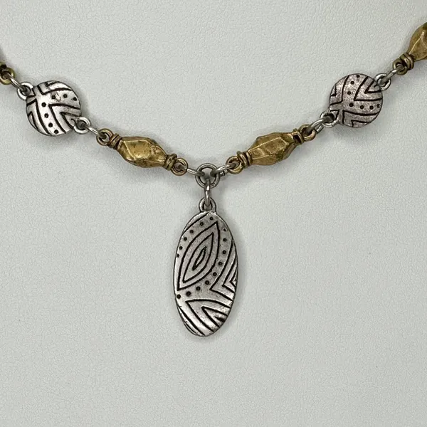 Vintage Chico's Mixed Metal Station Necklace ✨ - Image 4