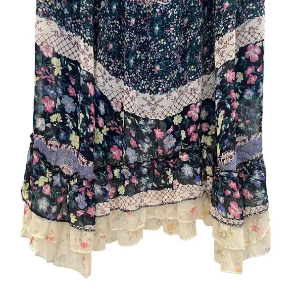 Its Anitsa Paris Womens M Floral Camelia Dress France T2 Vintage - Image 10