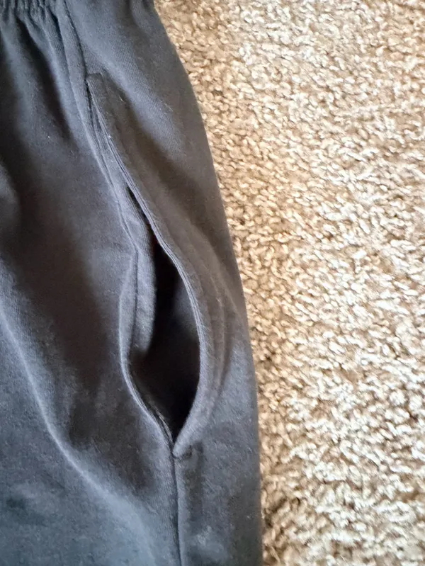 Skims cotton jersey wide leg pants woman's size small relaxed fit in soot NWT - Image 9