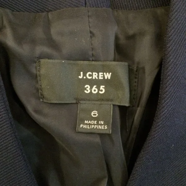 J. Crew 365 navy blazer 6 viscose blend Blue - Image 5