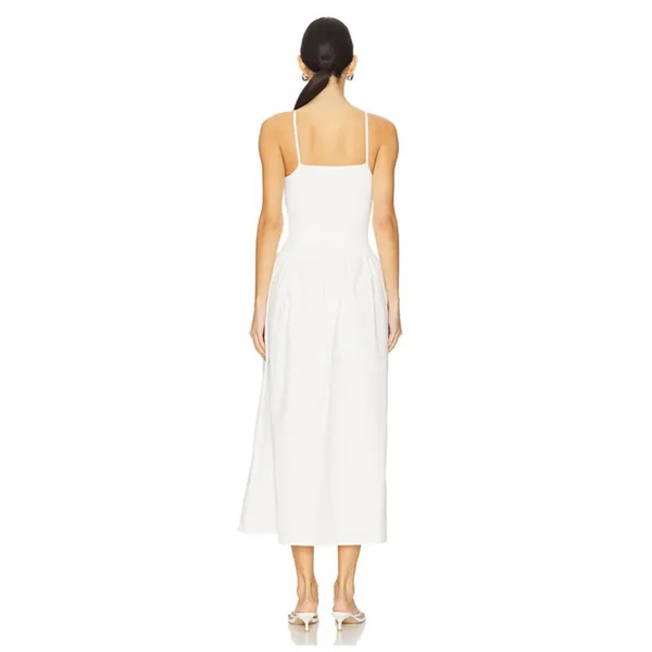 Revolve Shona Joy “Aliah” High Neck Midi Dress in Ivory, size XS - Image 3