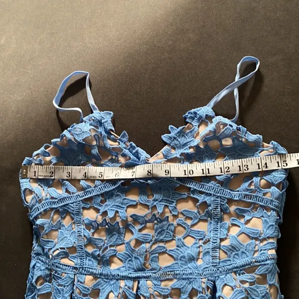 Women’s Lightweight Blue Summer Dress with Spaghetti Straps Size S NWT - Image 8