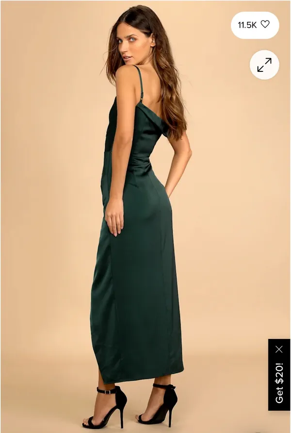 Green Lulus Dress - Image 2