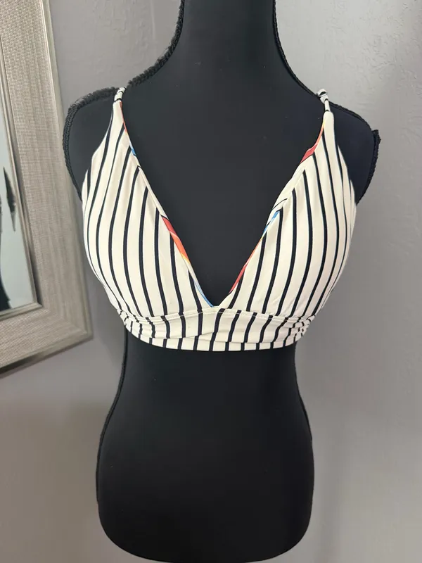 Billabong Hidden Sun Reversible Swim Bikini Top Surf Boho Size Small - Image 7