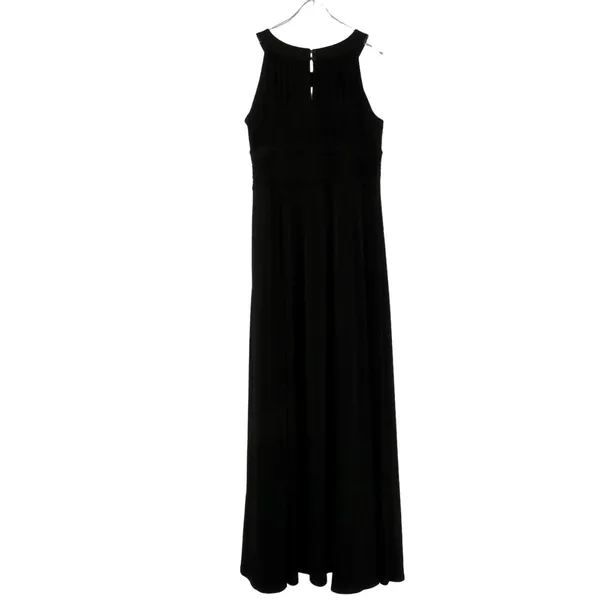 Sangria Black Halter Neck Sleeveless Maxi Dress Size 14 XL Formal Evening Gown - Image 4