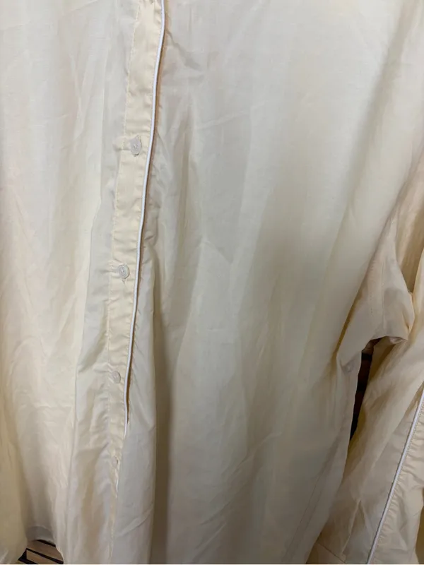 Zara yellow oversized button down shirt size medium - Image 4