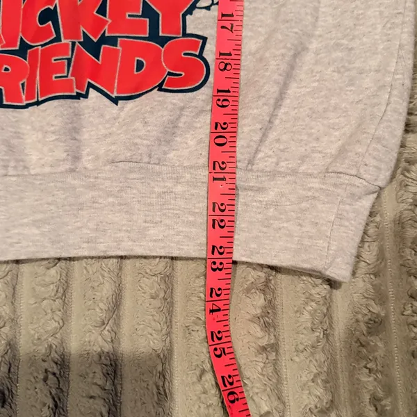 Disney Mickey & Friends Graphic Sweatshirt Heather Grey XS‎ XS(1) - Image 4