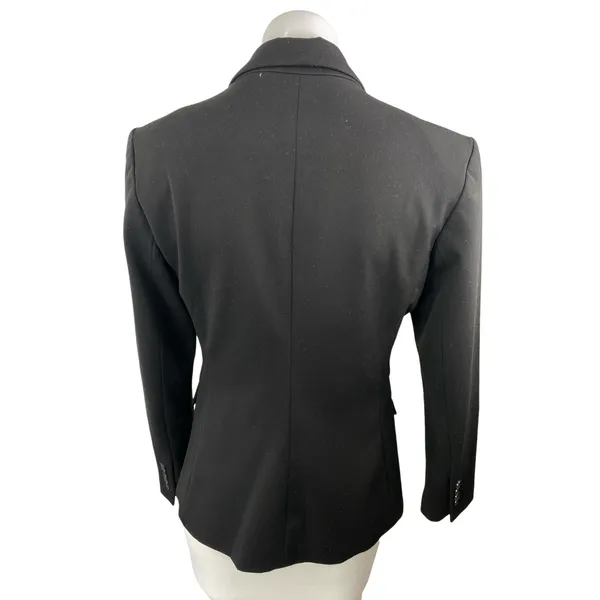 Express Black Notched Collar Long Sleeve Cardigan Suit Blazer Coat Jacket Size 8 - Image 2