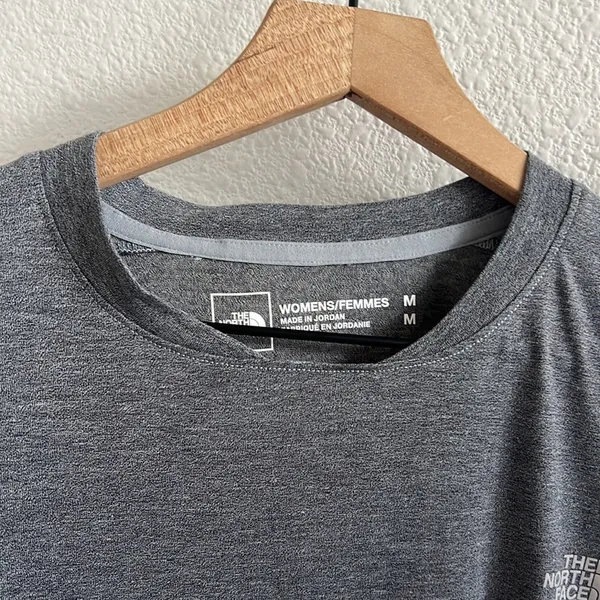 The North Face Gray Lightweight T-Shirt Athleisure Neutral Women's Medium - Image 5