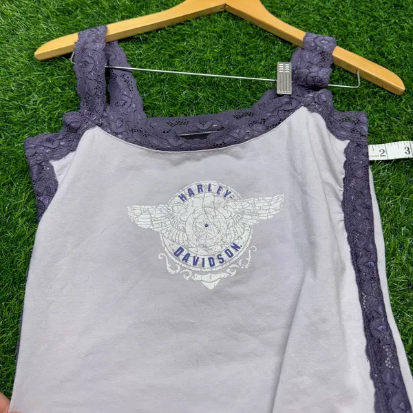 Harley Davidson Y2K Lace Cami Tank Top - Image 3