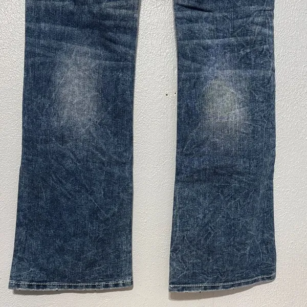 Miss Me Size 31 Signature Bootcut Jeans Y2K Embellished Bling Distressed Denim - Image 13