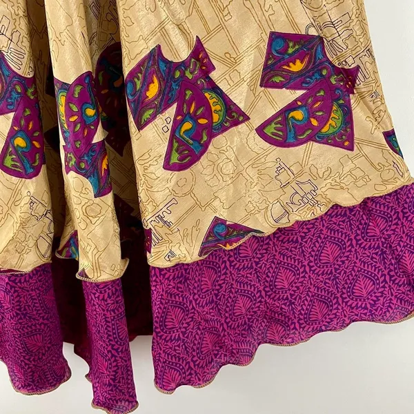 Reversible Maxi Wrap Skirt BINS501 - Image 3