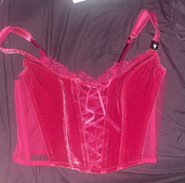 Victoria's Secret Unlined Lace-Up Corset Top - Image 6