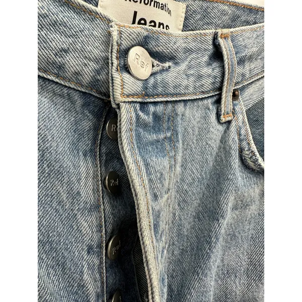 Reformation Womens Mid Rise Relaxed Jeans Size 28 Organic Cotton‎ Sustainable - Image 6