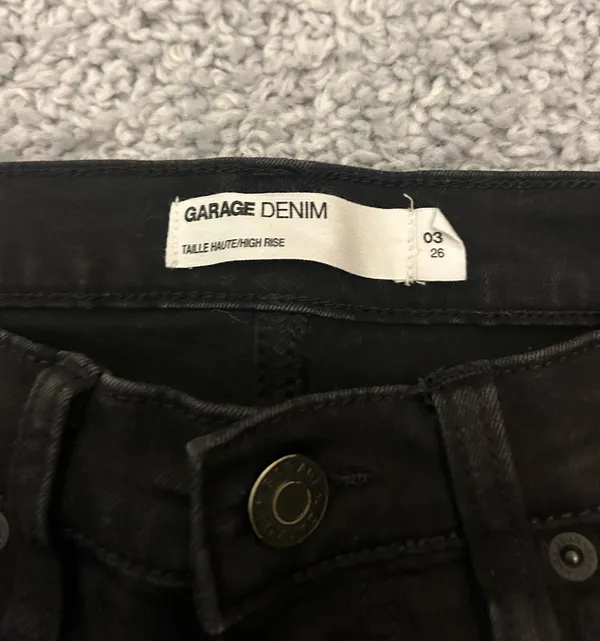 Garage Black Jean Shorts - Image 2