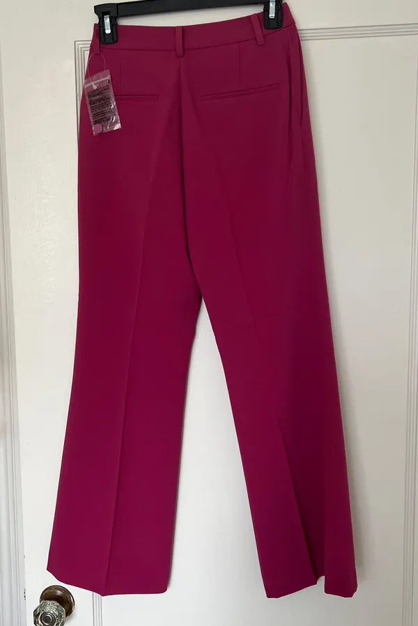 Uniqlo Fuchsia Pink Cropped Straight Leg Dress Pants Slacks Trousers NWT - Image 5