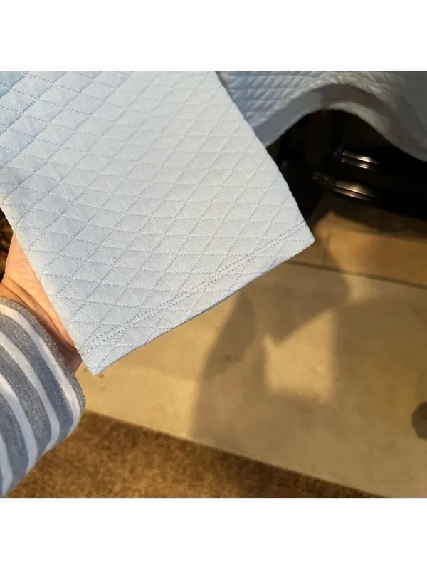 Blue Quilted Mockneck Sweatshirt - Daily Thread XS Top - Image 5