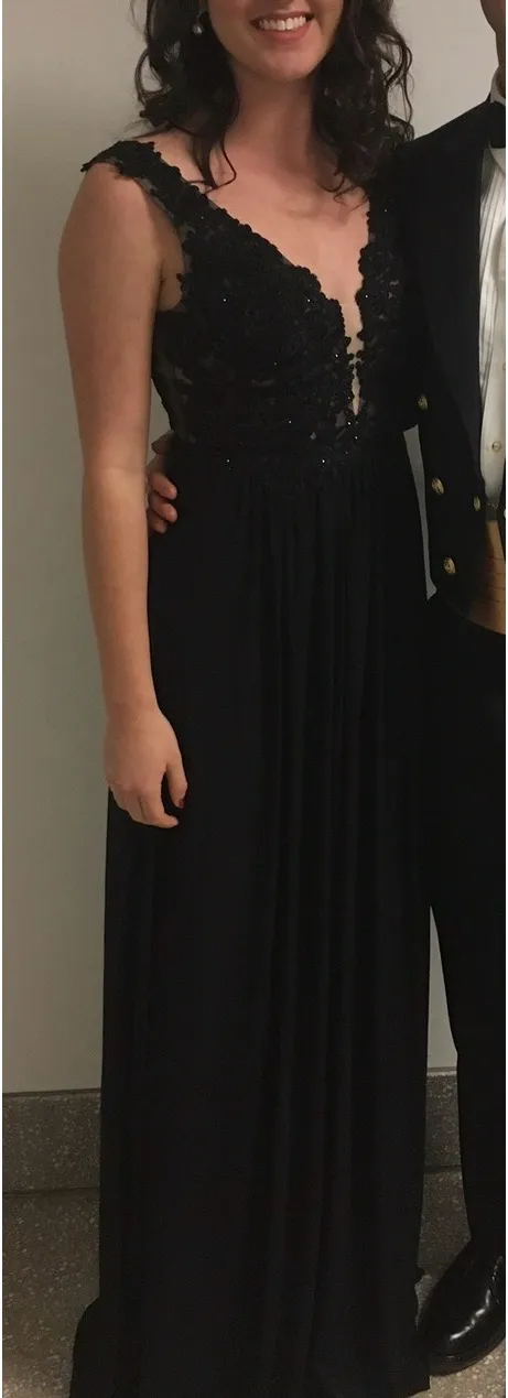 Sherri Hill Black Prom Dress - Image 8