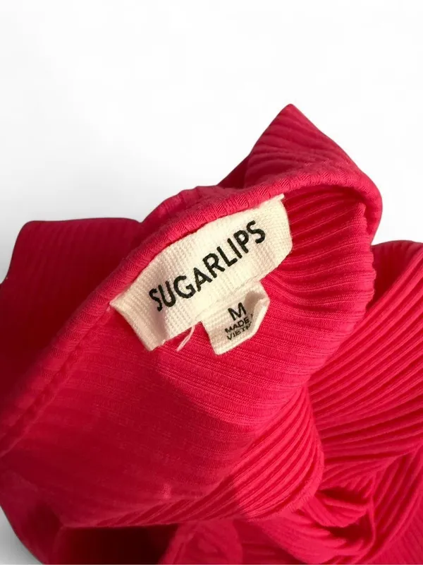SUGARLIPS Kofo Ribbed Knit Tank Midi Dress - Image 8