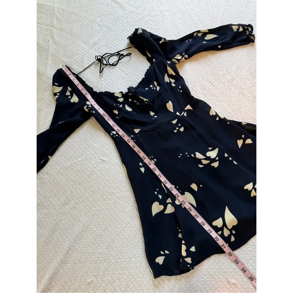 Reformation Remi Dress Lover Heart Pattern 8 - Image 12