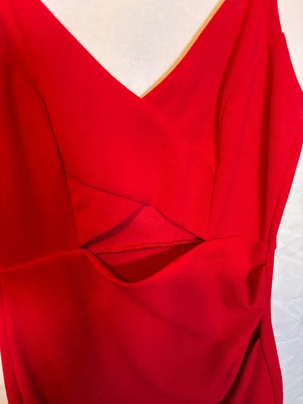 The Vintage Shop Red Cutout Mini Dress – Size S - Image 5