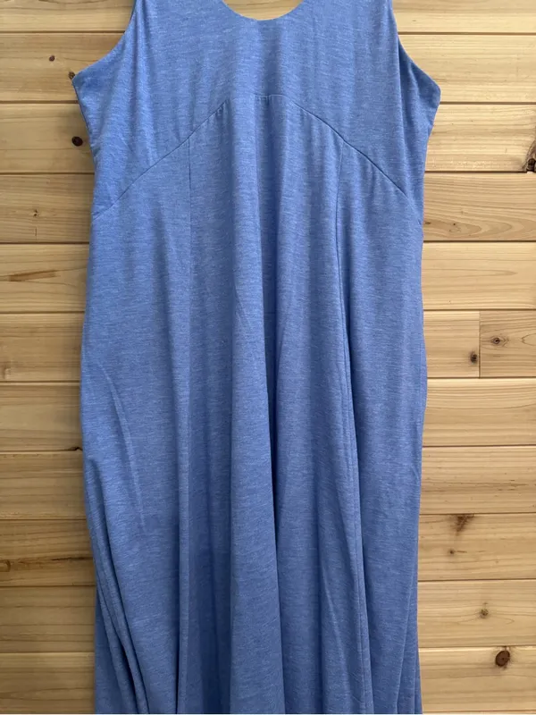 Halara XL U Neck Flowy Maxi Casual Tank Dress Stretchy Slit Beach Athleisure - Image 5