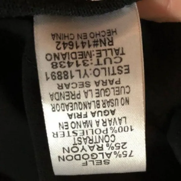 Ya Los Angeles Sweater Swing Button Dress Black M - Image 12