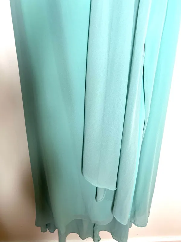 Lulu’s Splendid Aura Sage Green Chiffon Pleated Strapless Maxi Dress Size L - Image 6