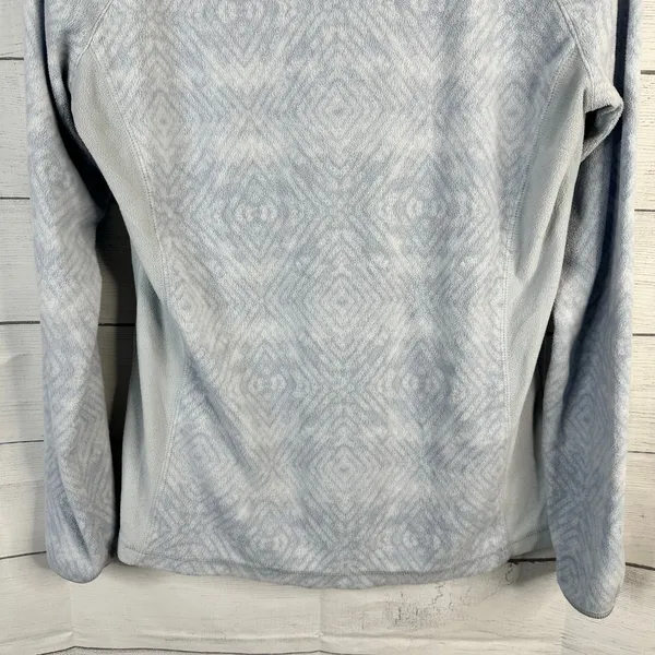 Columbia Womens size Medium Glacial IV Half Zip Fleece Pullover Geometric Blue - Image 6