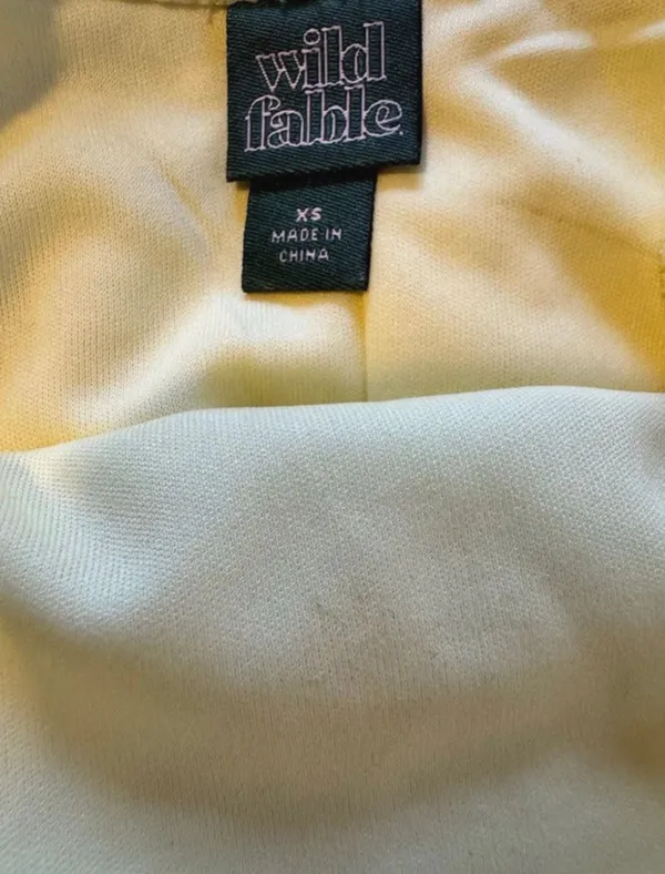 Wild Fable Yellow Sleeveless Mini Dress - Image 3