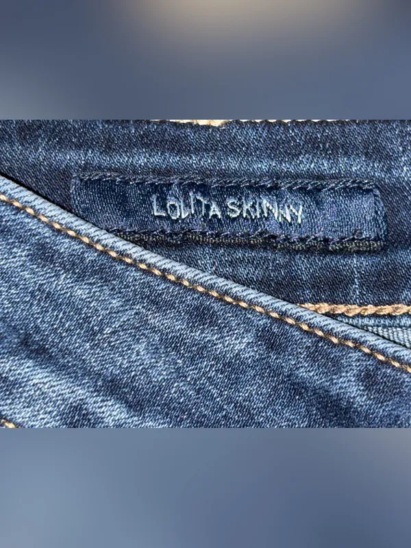 Lucky Brand Jeans Lolita Skinny Leg Women’s Size 14 Waist 32 L30 Dark Wash Denim - Image 8