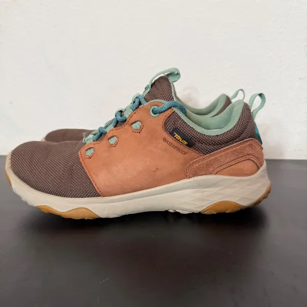 Teva Arrowood Venture Waterproof Hiking Shoes Womens 8.5 Brown Outdoor Camping - Image 2