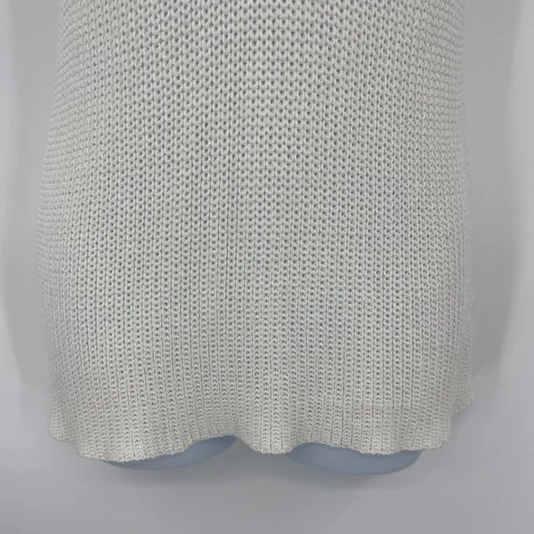 Newbury Kustom Open Knit Sleeveless Sweater Sz M Coastal Boho Summer Deep V - Image 5