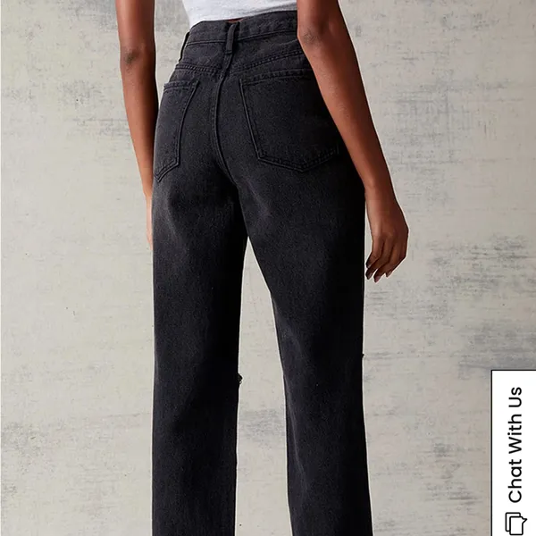 PacSun Black Distressed Dad Jeans - Image 5
