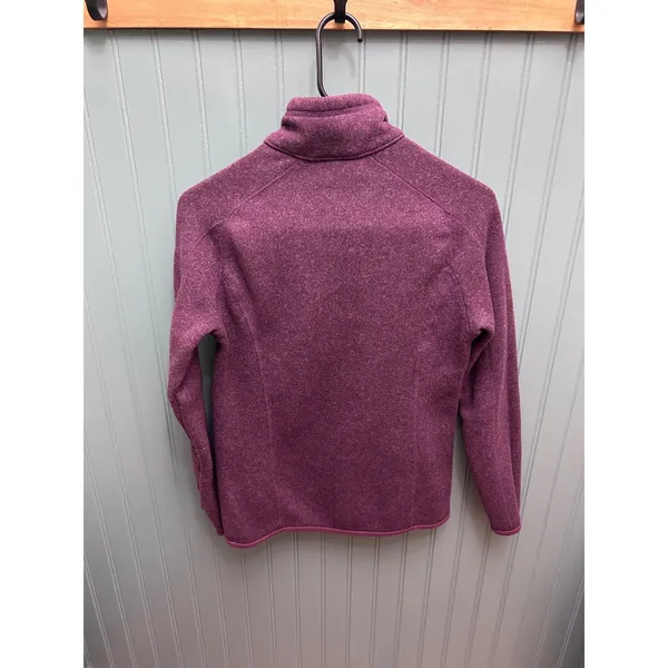 Patagonia Better Sweater 1/4 Zip Pullover Heathered Purple XS Womens 25527 - Image 3