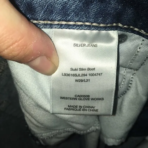 Silver Jeans Suki Slim distressed cowboycore western jeans - Image 3