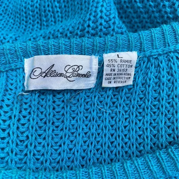 Vintage Allison Brooke‎ Sweater Blue Size L - Image 2