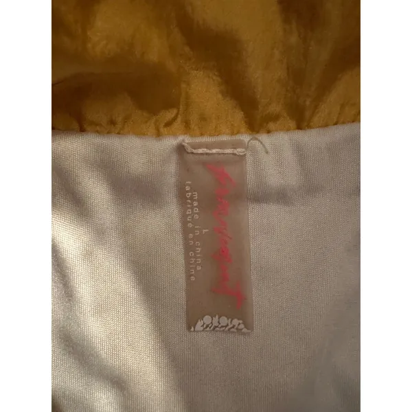 Free People Movement The Way Home Colorblock Shorts Mustard Yellow Orange Pink L - Image 3