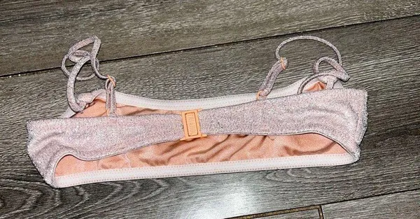 Triangl Mica Blush Sparkle Bikini Size xxs top XS bottom - Image 7