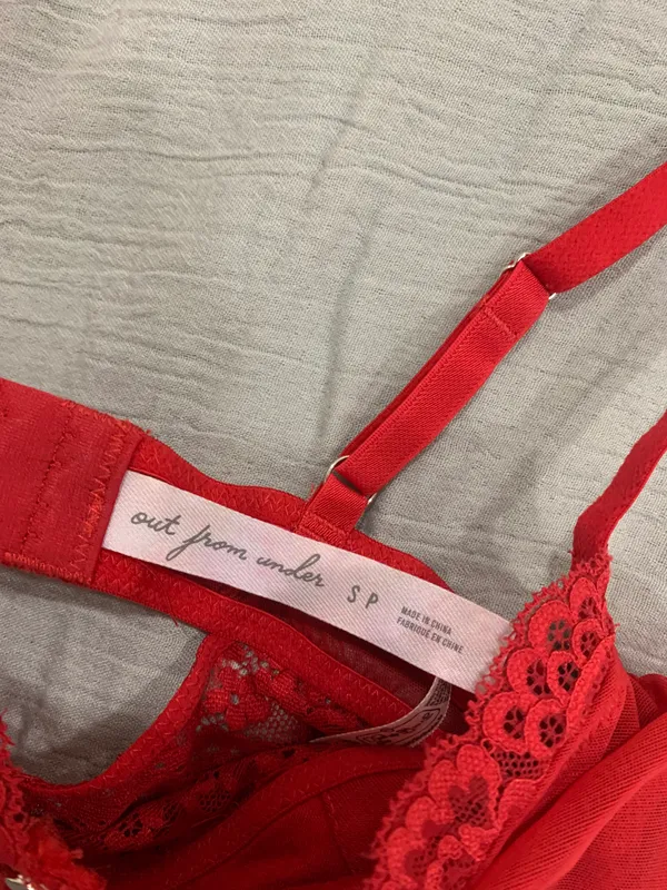 Urban Outfitters Red Lace Bralette - Image 4