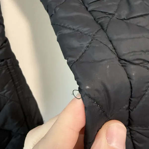 Burberry Brit Kencott Diamond Quilted Black Snap Close Nova Check Lined Jacket‎ - Image 3