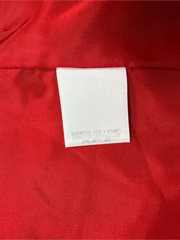 Casual Corner Wool Blend Women's Vibrant Red Button Jacket Size L - Image 7