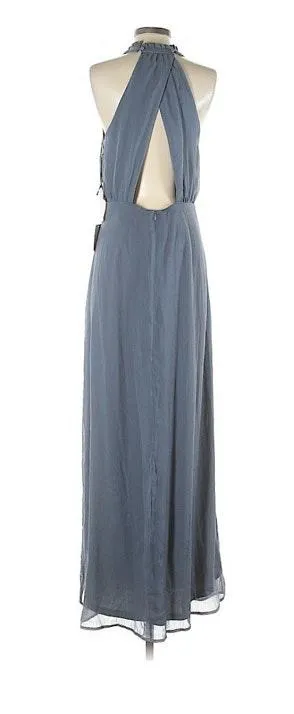 Lulus NWT  Blue Flowy Gown - Image 2