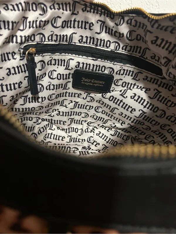 NEW Juicy Couture Retro Glam Boho Leopard Cheetah Shoulder Bag Black Trim - Image 6
