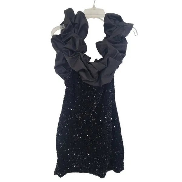 DO+BE Women's sequin mini Dress Black Size S‎ - Image 2
