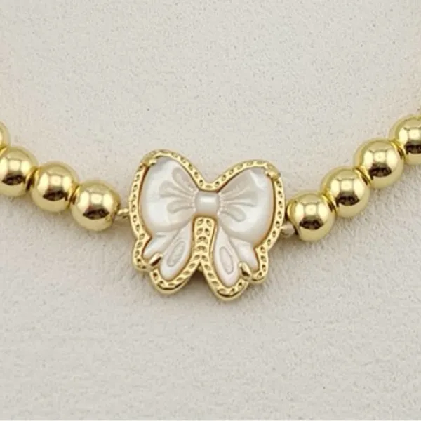 Kendra Scott Haley Bow Gold Stretch Bracelet - Image 3