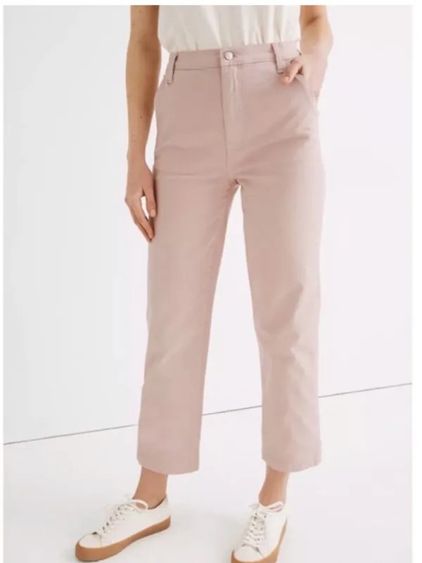 Madewell Classic Straight Leg Crop Jean Pant In Wisteria Dove Size 28 - Image 3
