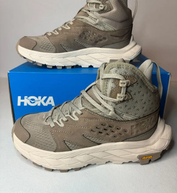 Hoka Women’s Anacapa Breeze Mid Dune / Oxford Tan casual classic outdoor hiking - Image 3