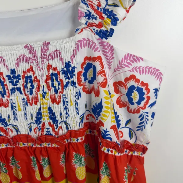NWT Sugarlips‎ Olympia Floral Ruffle Tiered Mini Dress Size 3X Tropical Colorful - Image 3