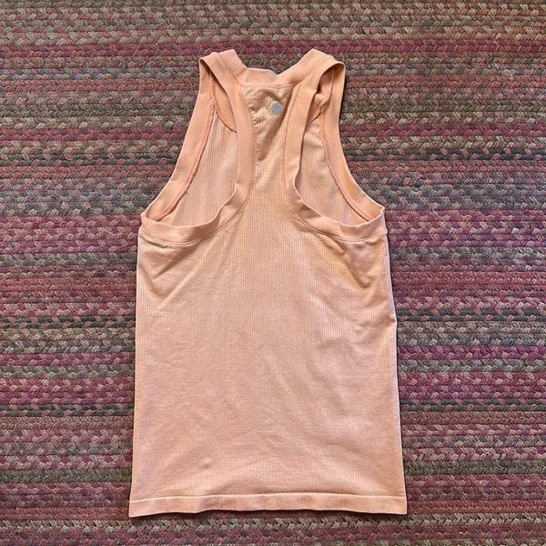 Senita Orange Seamless Athletic Tank High Neck - Image 3